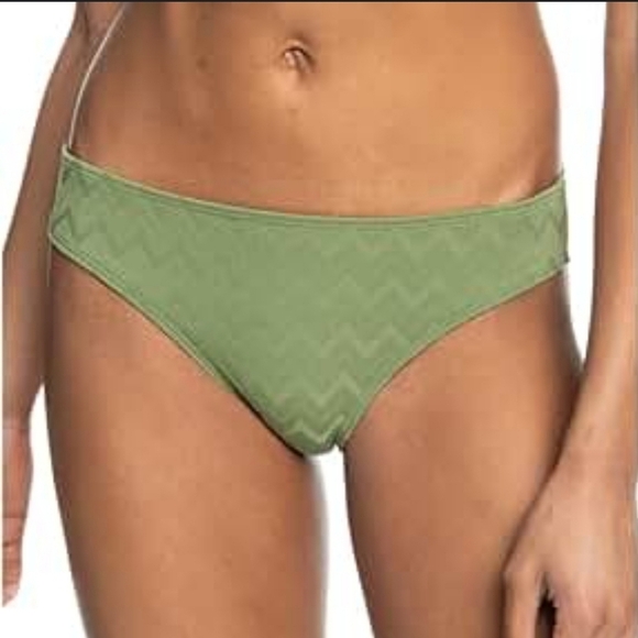 Roxy Other - NWT Roxy Current Coolness Green Textured Women's Bikini Bottoms